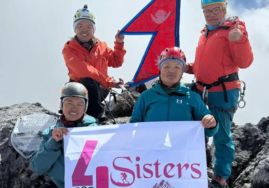 Quatre sœurs sherpas au sommet de l’Océanie ! - Altitude News